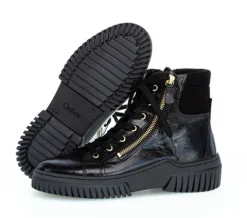 Gabor støvle med to guld lynlåse